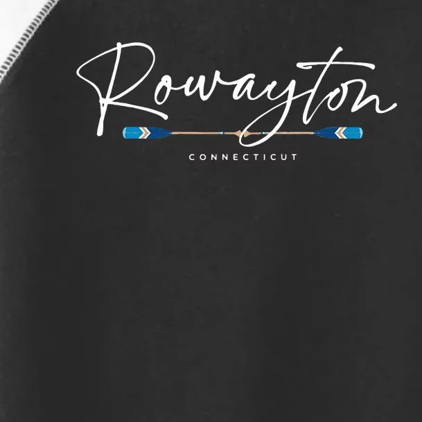 Rowayton Connecticut Oars Toddler Fine Jersey T-Shirt