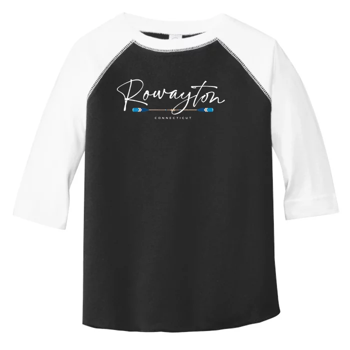 Rowayton Connecticut Oars Toddler Fine Jersey T-Shirt