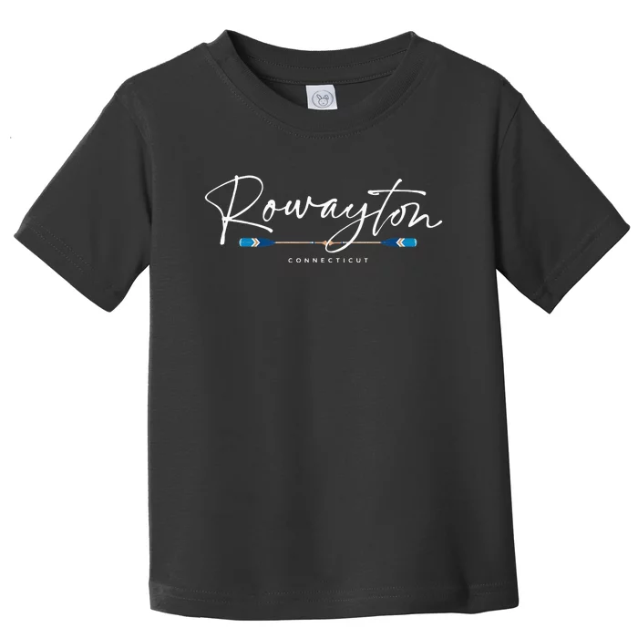 Rowayton Connecticut Oars Toddler T-Shirt