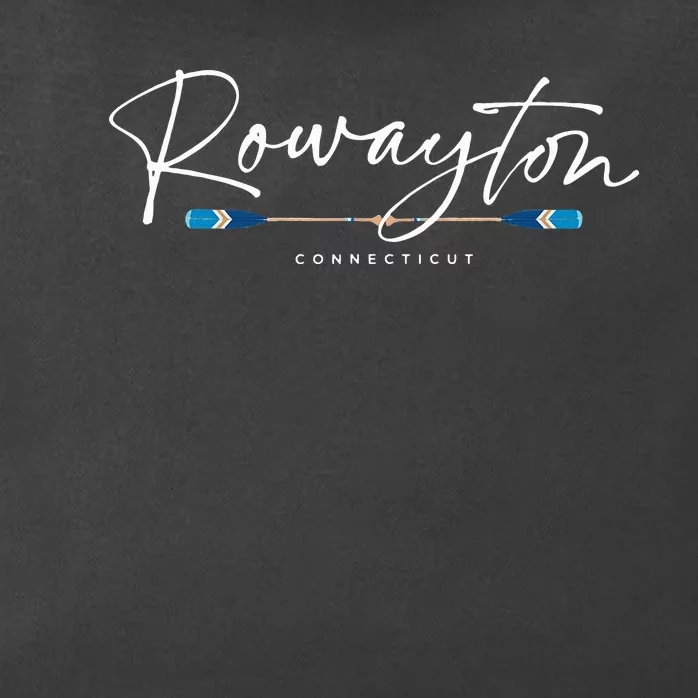 Rowayton Connecticut Oars Zip Tote Bag