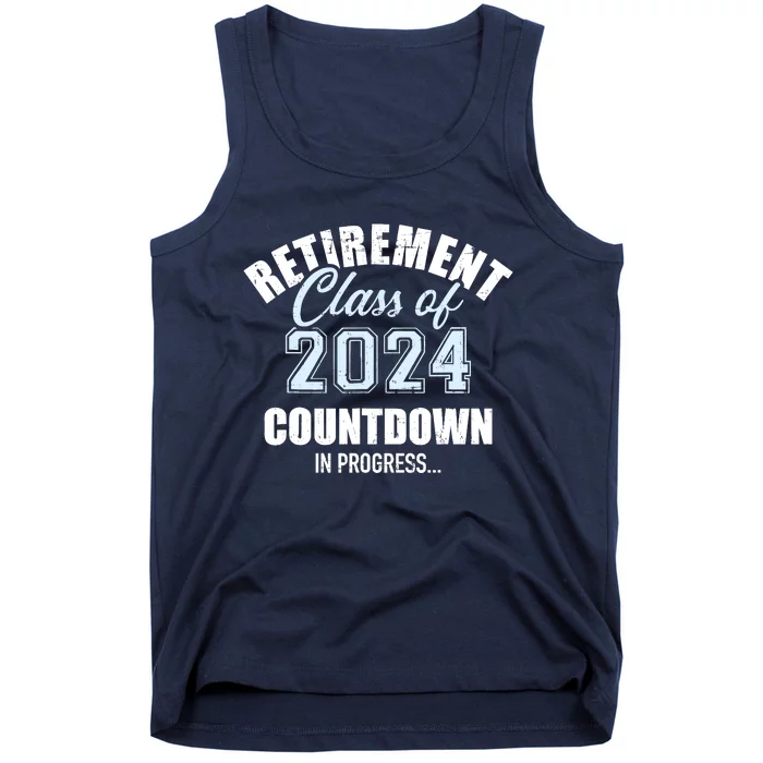 Retirement Class Of 2024 Countdown For Retired Coworker Tank Top