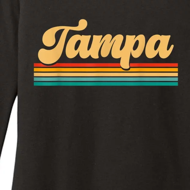 Retro City Of Tampa Florida Womens CVC Long Sleeve Shirt