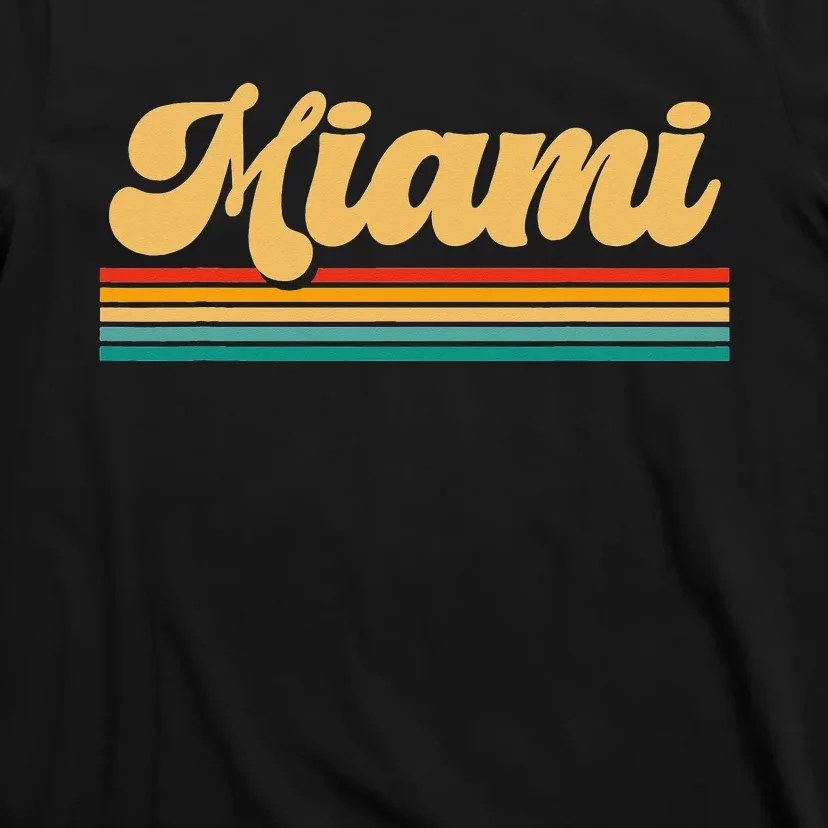 Retro City of Miami Florida T-Shirt