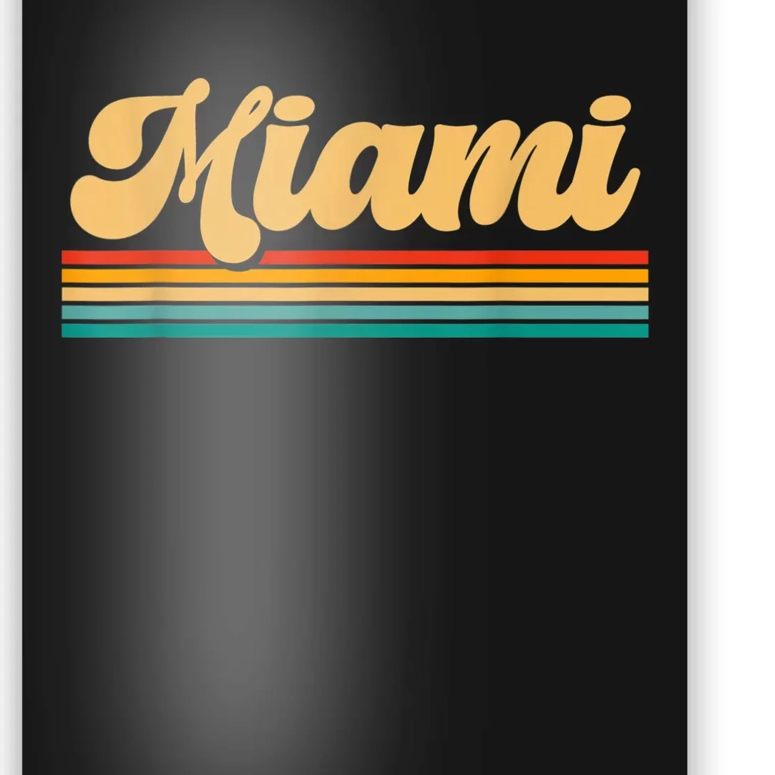 Retro City Of Miami Florida Poster