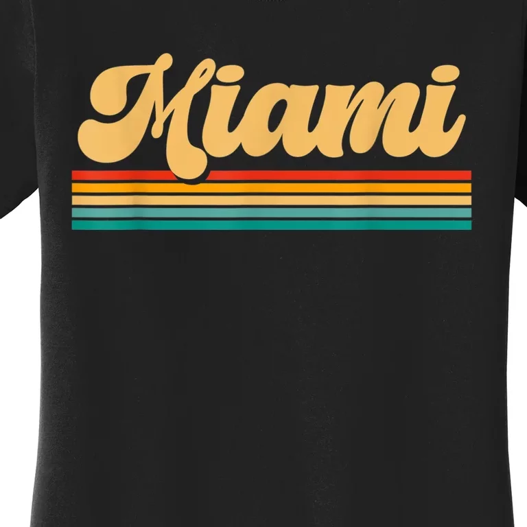 Retro City Of Miami Florida Women's T-Shirt