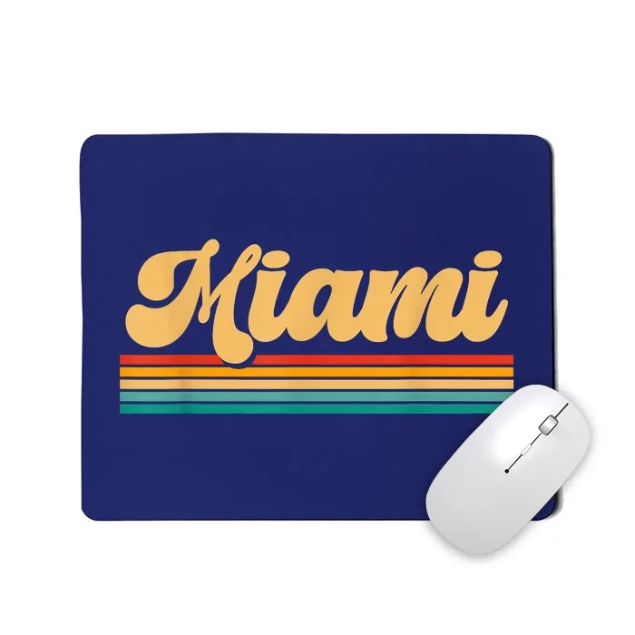 Retro City Of Miami Florida Mousepad