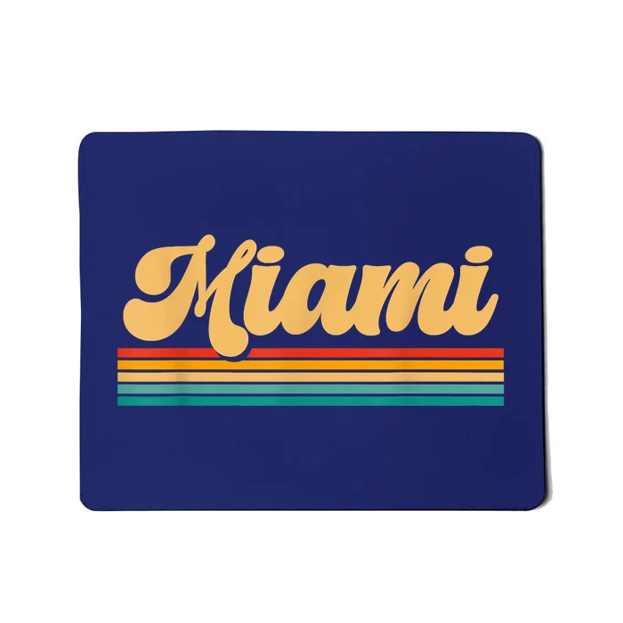 Retro City Of Miami Florida Mousepad