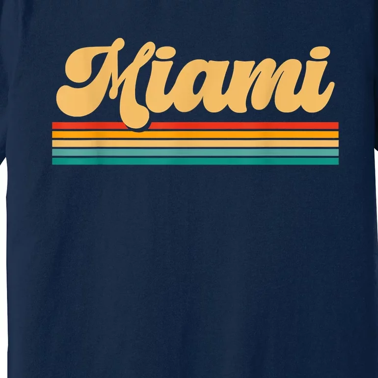 Retro City Of Miami Florida Premium T-Shirt