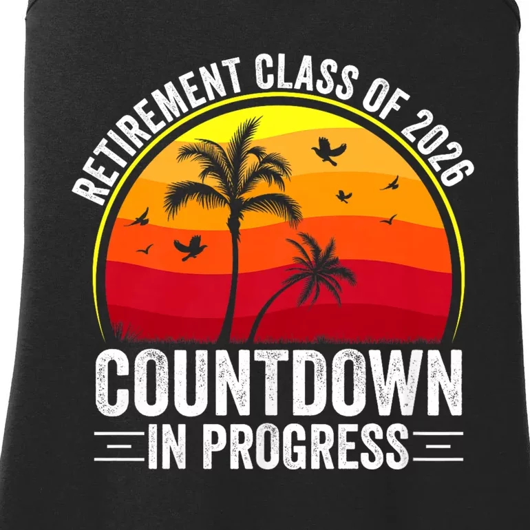 Retirement Class Of 2026 Countdown In Progress Teacher Ladies Essential Tank