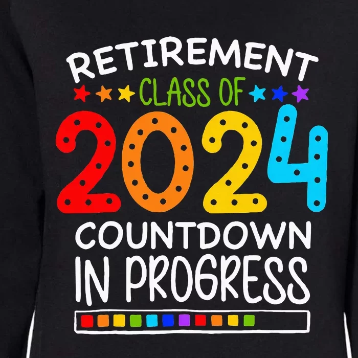 Retirement Class Of 2024 Teacher Countdown Womens California Wash Sweatshirt