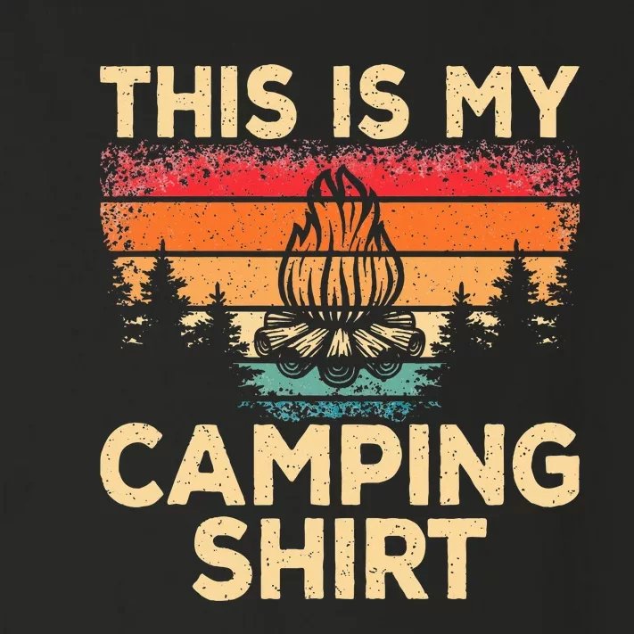 Retro Camper Outdoor Camp Outdoorlife This Is My Camping Toddler Long Sleeve Shirt