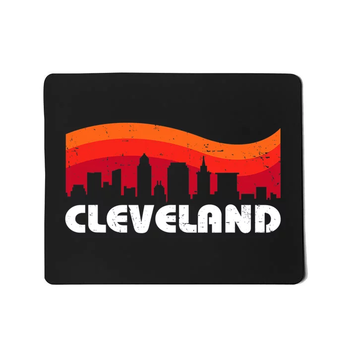 Retro Cleveland Ohio City Skyline Vintage CLE Souvenir Mousepad