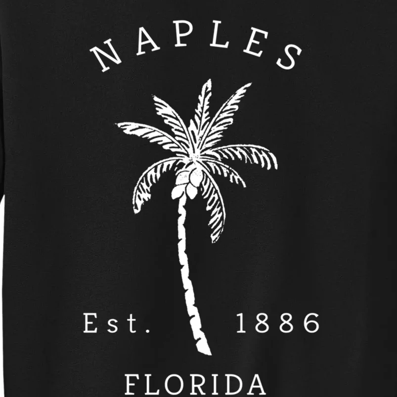 Retro Cool Original Naples Florida Beach Palm Tree Meaningful Gift Tall Sweatshirt