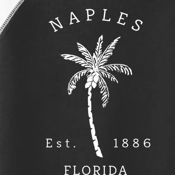 Retro Cool Original Naples Florida Beach Palm Tree Meaningful Gift Toddler Fine Jersey T-Shirt