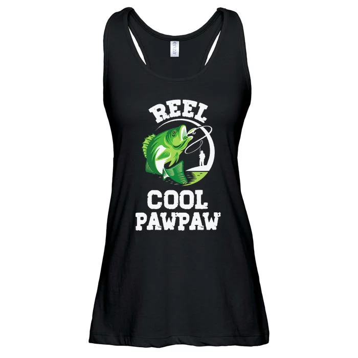 Reel Cool Pawpaw Fishing Fisherman Funny Retro Pawpaw Ladies Essential Flowy Tank