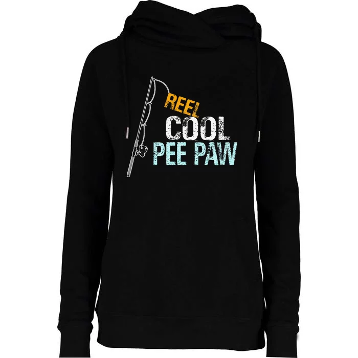 Reel Cool Pee Paw Special Grandpa Womens Funnel Neck Pullover Hood