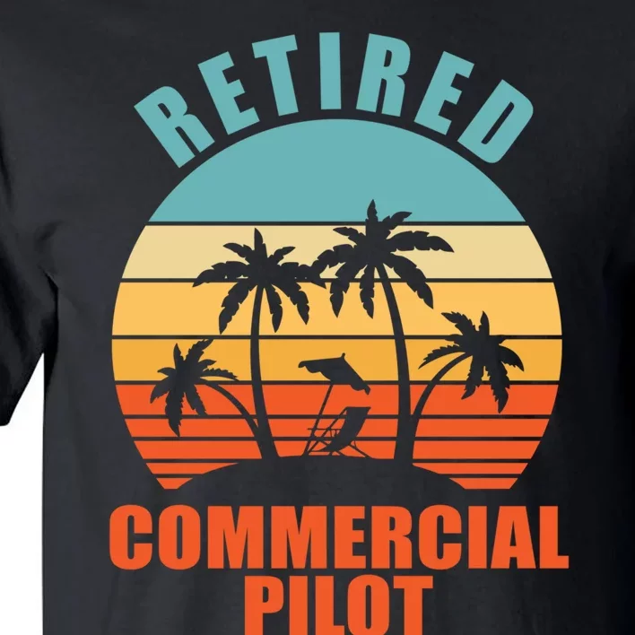 Retired Commercial Pilot, Funny Happy Retirement Tall T-Shirt