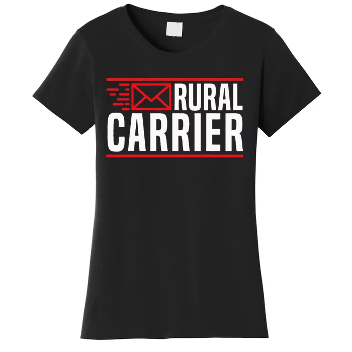 Rural Carrier Postal Worker Mailman Delivery Mail Escort Women's T-Shirt