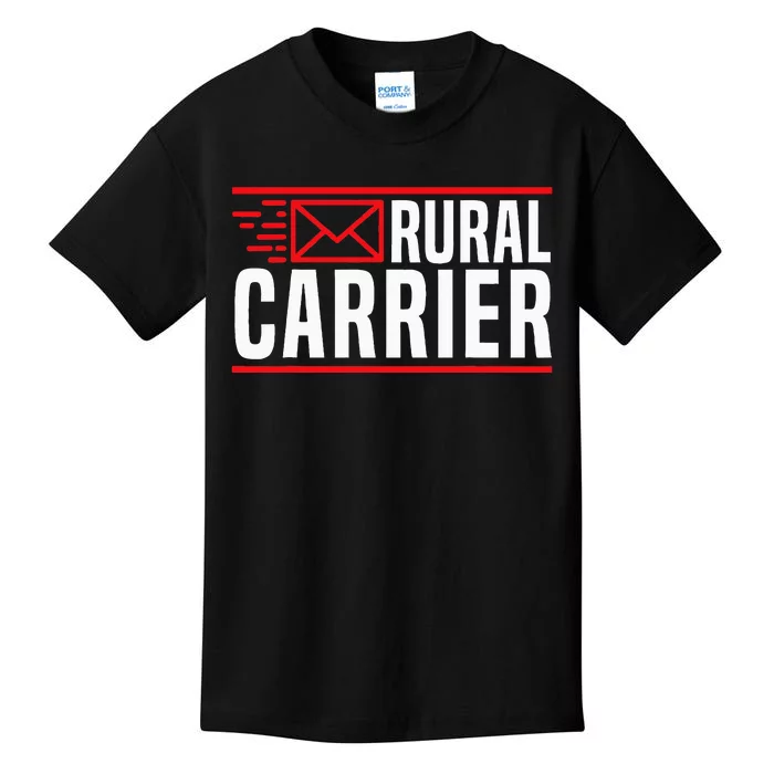 Rural Carrier Postal Worker Mailman Delivery Mail Escort Kids T-Shirt