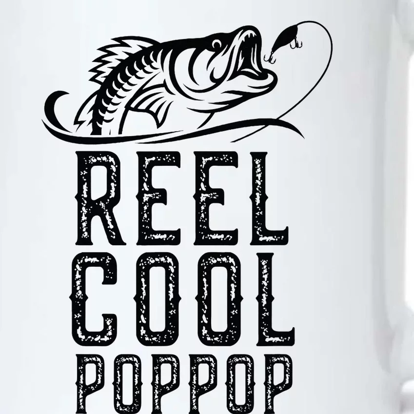 Reel Cool Pop Pop Fishing Fisherman Funny Retro PopPop Black Color Changing Mug