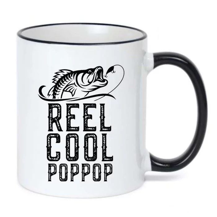 Reel Cool Pop Pop Fishing Fisherman Funny Retro PopPop Black Color Changing Mug