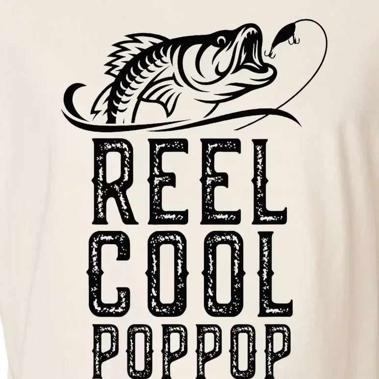 Reel Cool Pop Pop Fishing Fisherman Funny Retro PopPop Garment-Dyed Women's Muscle Tee