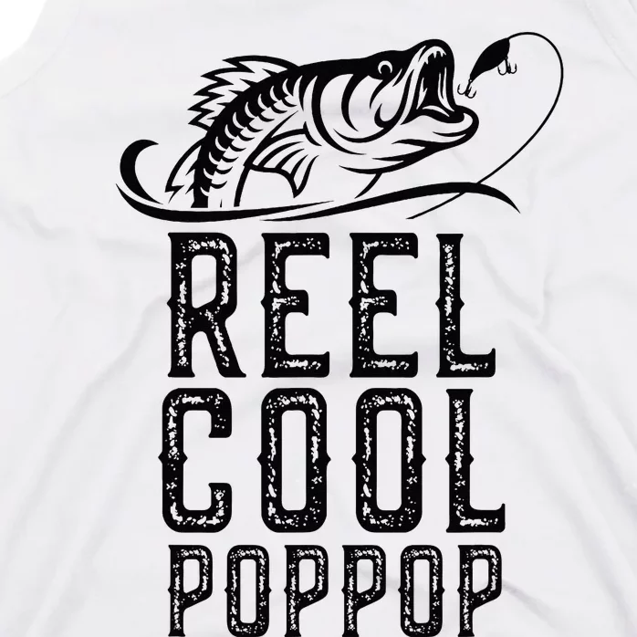 Reel Cool Pop Pop Fishing Fisherman Funny Retro PopPop Tank Top