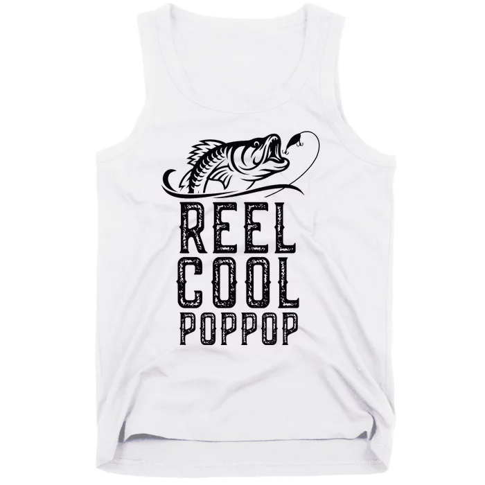 Reel Cool Pop Pop Fishing Fisherman Funny Retro PopPop Tank Top