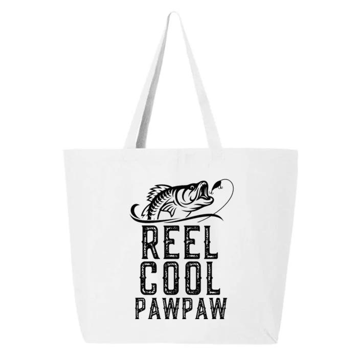 Reel Cool Pawpaw Fishing Fisherman Funny Retro Paw Paw 25L Jumbo Tote