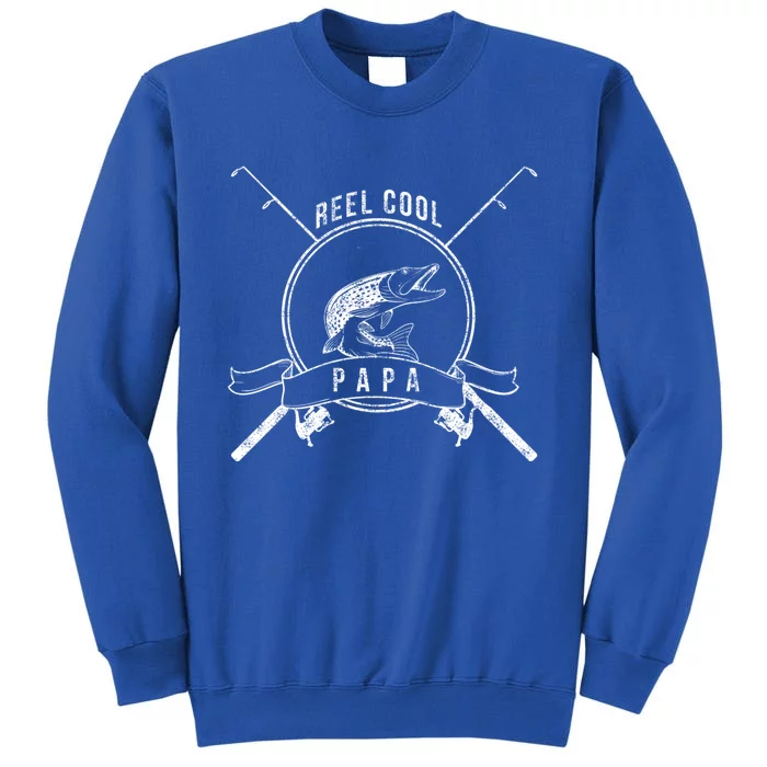 Reel Cool Papa Grandpa Fishing Gift Sweatshirt