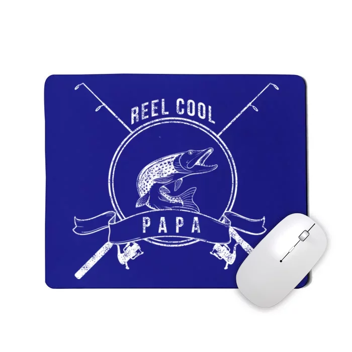 Reel Cool Papa Grandpa Fishing Gift Mousepad