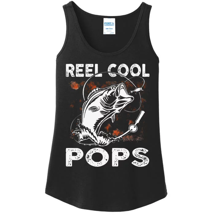 Reel Cool Pops Fishing Birthday Fathers Day For Ladies Essential Tank