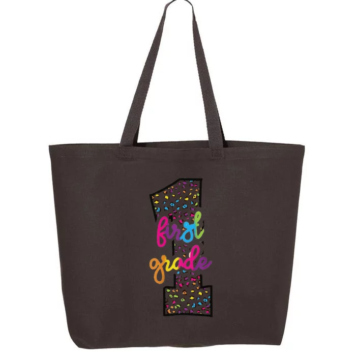 Rainbow Cheetah Print First Grade 25L Jumbo Tote