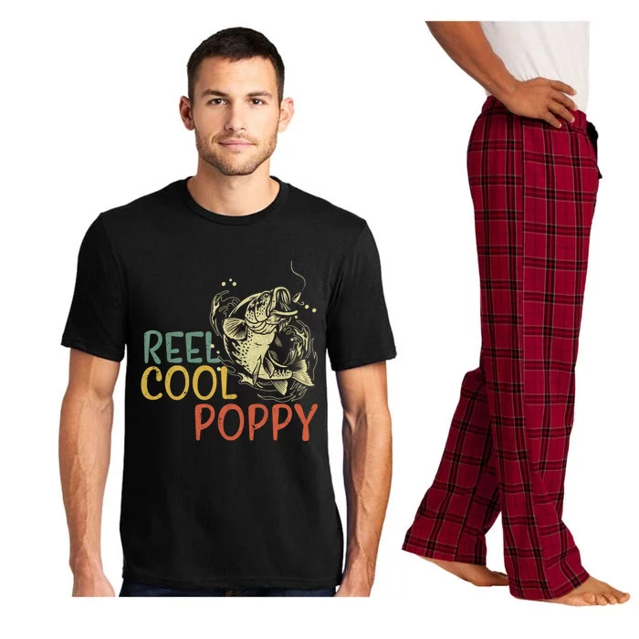 Reel Cool Poppy Vintage Fishing FatherS Day Gift Pajama Set