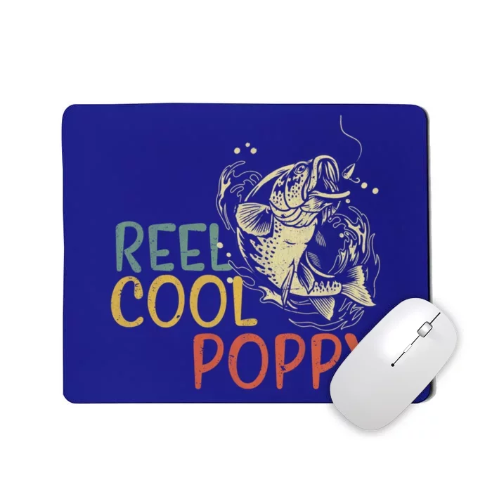 Reel Cool Poppy Vintage Fishing FatherS Day Gift Mousepad