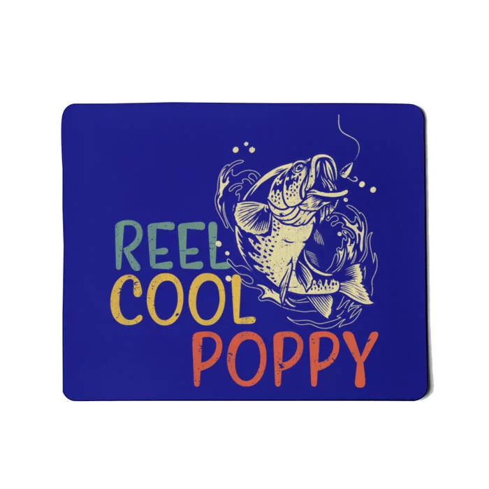 Reel Cool Poppy Vintage Fishing FatherS Day Gift Mousepad