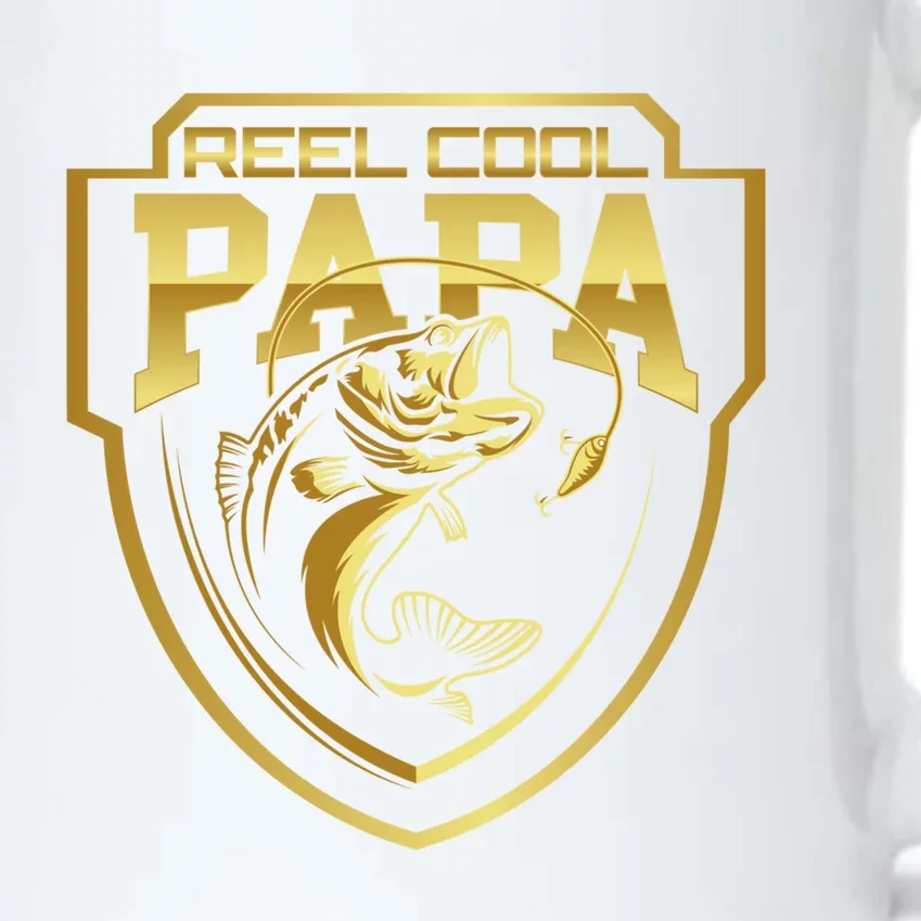 Reel Cool Papa Father Fatherhood Fathers Day Cool Gift Black Color Changing Mug