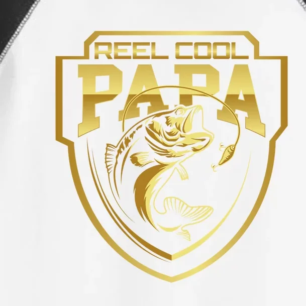 Reel Cool Papa Father Fatherhood Fathers Day Cool Gift Toddler Fine Jersey T-Shirt