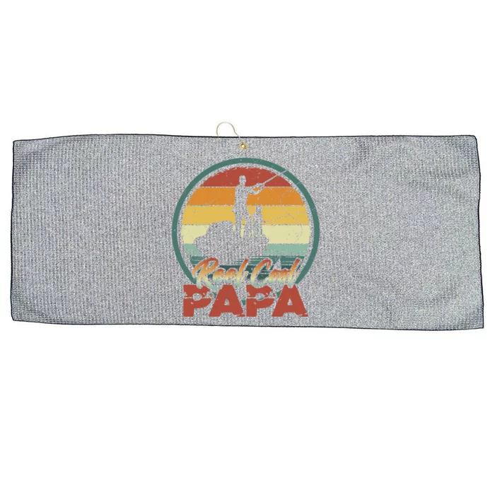 Reel Cool Papa Great Gift Cool Retro Vintage Fishing Family Cute Gift Large Microfiber Waffle Golf Towel