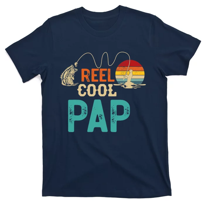 Reel Cool Pap Vintage Retro Fishing Father's T-Shirt