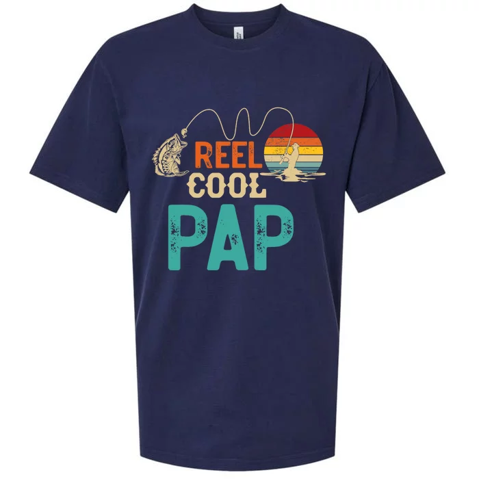 Reel Cool Pap Vintage Retro Fishing Father's Sueded Cloud Jersey T-Shirt