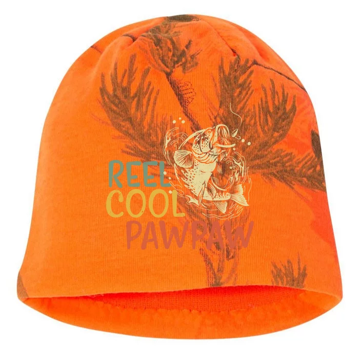 Reel Cool Pawpaw Vintage Fishing FatherS Day Cool Gift Kati - Camo Knit Beanie