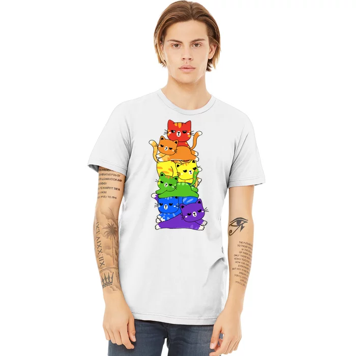 Rainbow Cats Pride Month Lgbt Lgbtq Premium T-Shirt