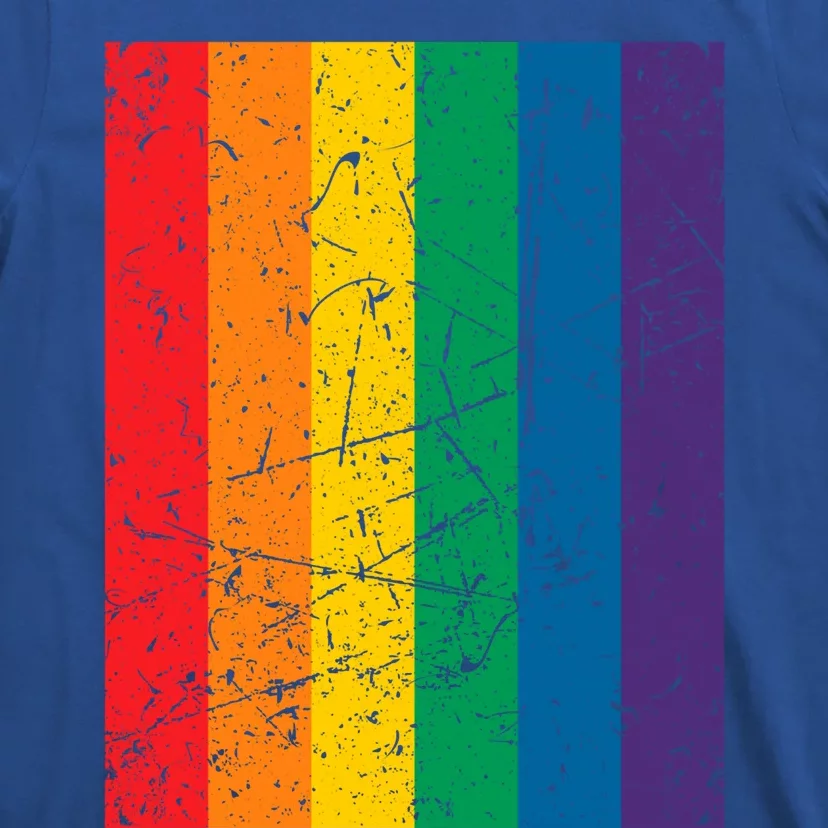 Rainbow Colourful Pride Flag Lgbt Gift (Version 1) Meaningful Gift T-Shirt