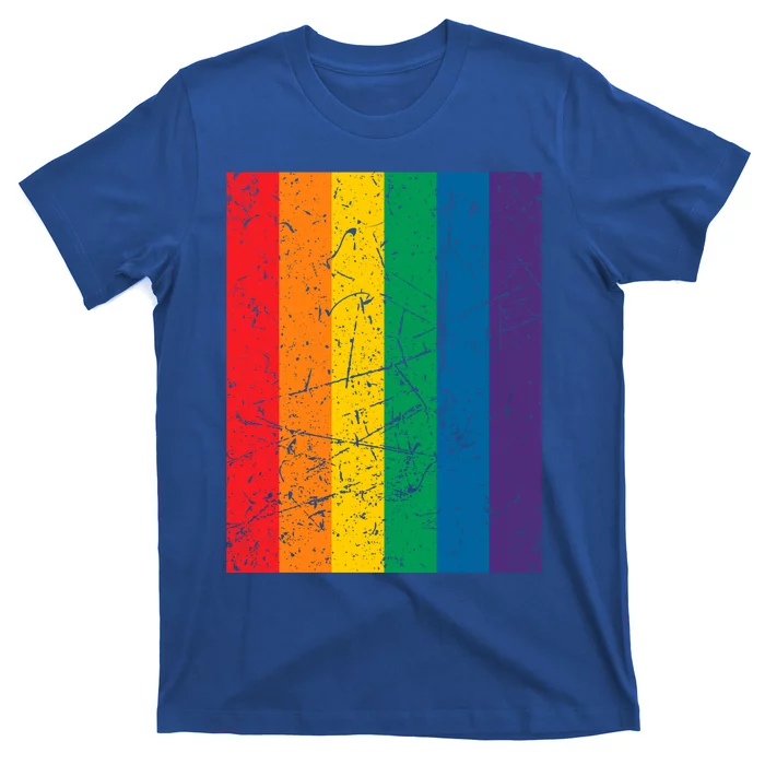 Rainbow Colourful Pride Flag Lgbt Gift (Version 1) Meaningful Gift T-Shirt