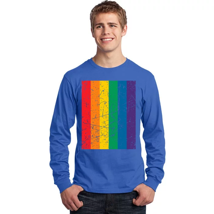 Rainbow Colourful Pride Flag Lgbt Gift (Version 1) Meaningful Gift Tall Long Sleeve T-Shirt