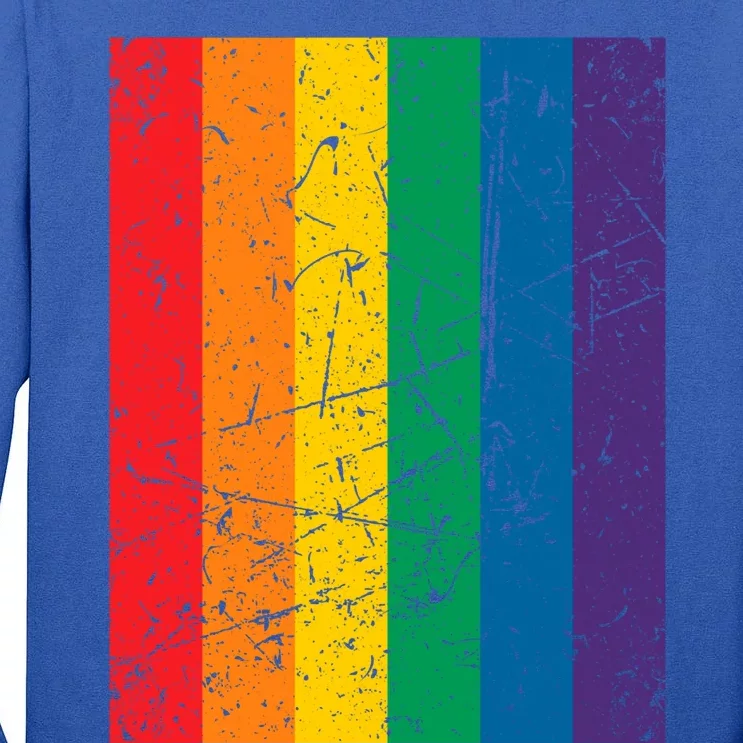 Rainbow Colourful Pride Flag Lgbt Gift (Version 1) Meaningful Gift Tall Long Sleeve T-Shirt