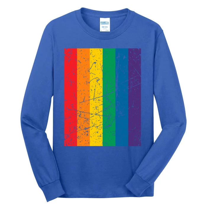 Rainbow Colourful Pride Flag Lgbt Gift (Version 1) Meaningful Gift Tall Long Sleeve T-Shirt