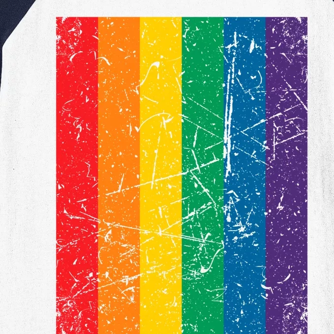 Rainbow Colourful Pride Flag Lgbt Gift (Version 1) Meaningful Gift Baseball Sleeve Shirt