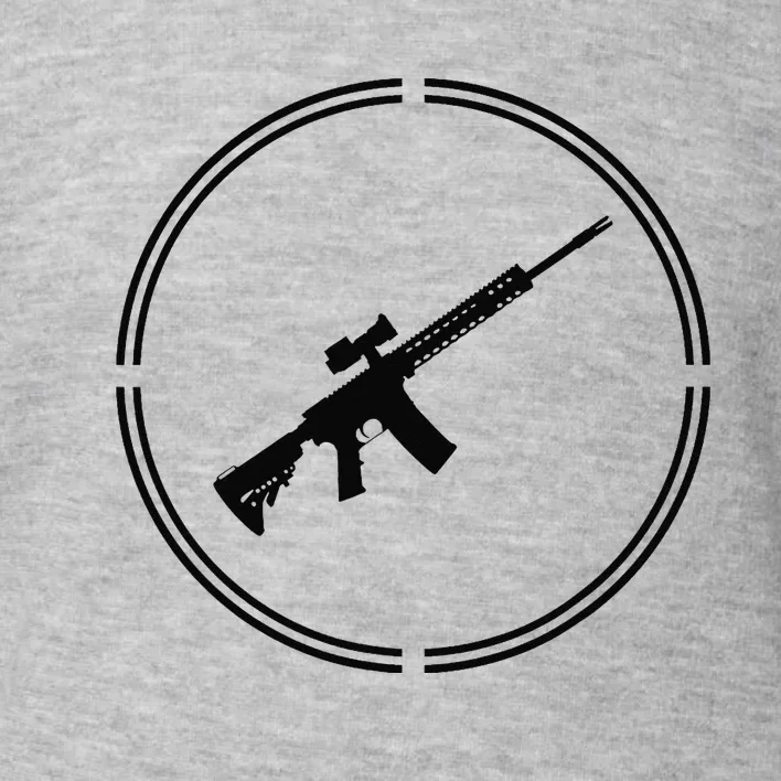 Rifles Crosshair Pro Gun Firearms Libertarian Liberty Ancap Toddler Sweatshirt